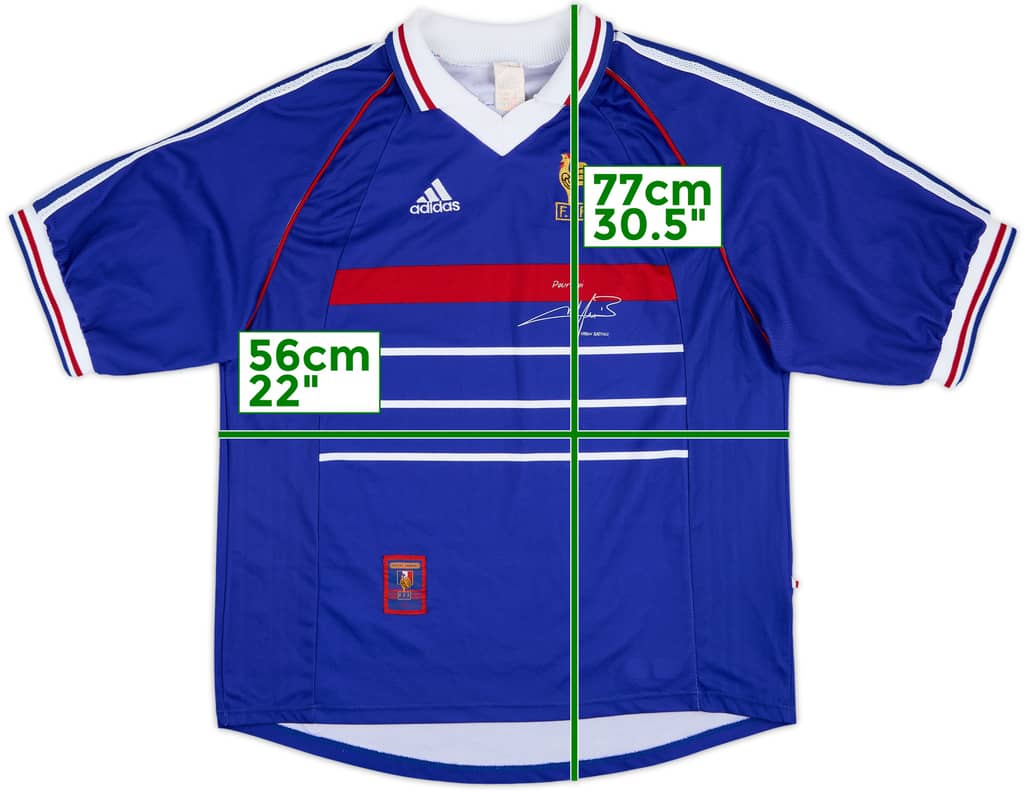 1998-00 France 'Pour Toi Fabien Barthez' Home Shirt - 9/10 - (XL)