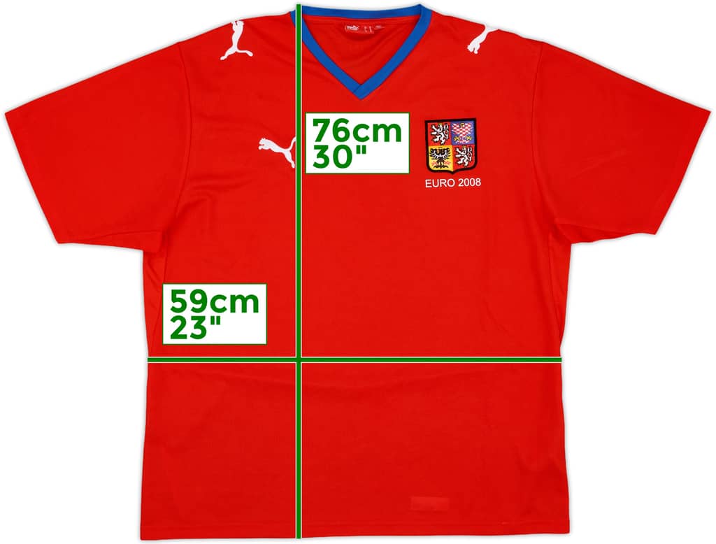 2008-09 Czech Republic 'Euro 2008' Home Shirt - 9/10 - (XL)