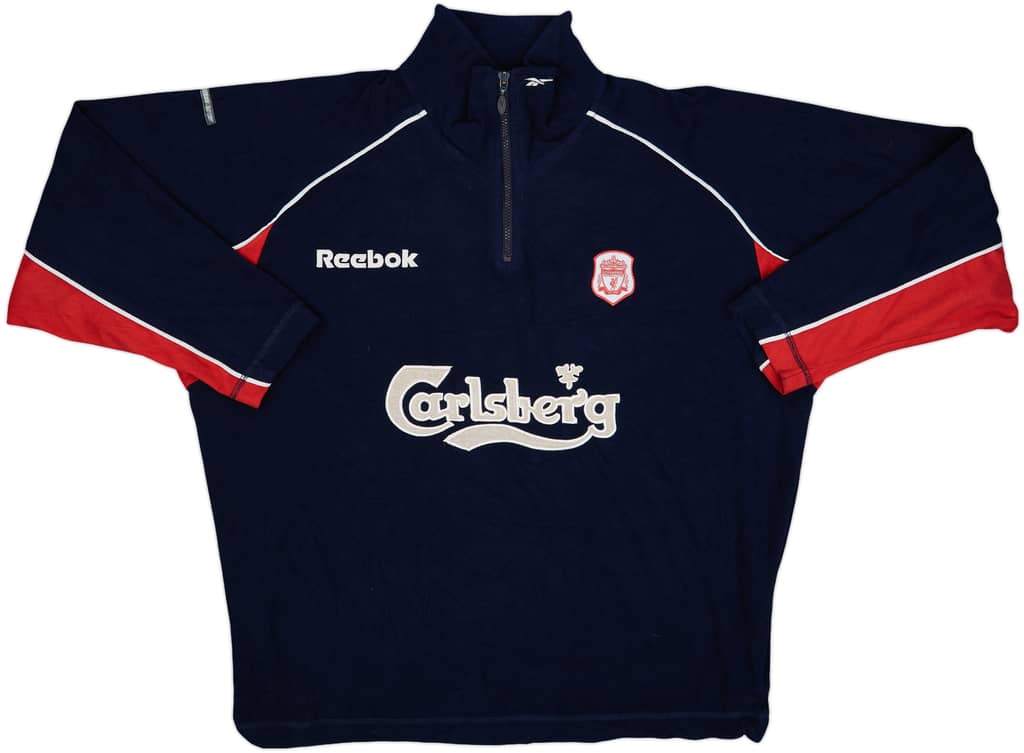 2000-01 Liverpool Reebok 1/4 Zip Fleece Top - 5/10 - (XXL)