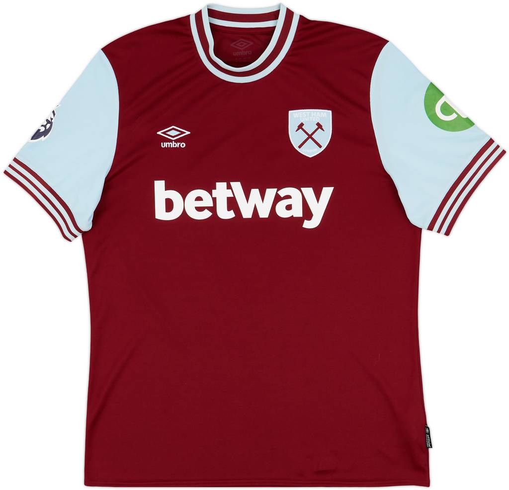 2024-25 West Ham Home Shirt Ward-Prowse #7 - 9/10 - (XL)