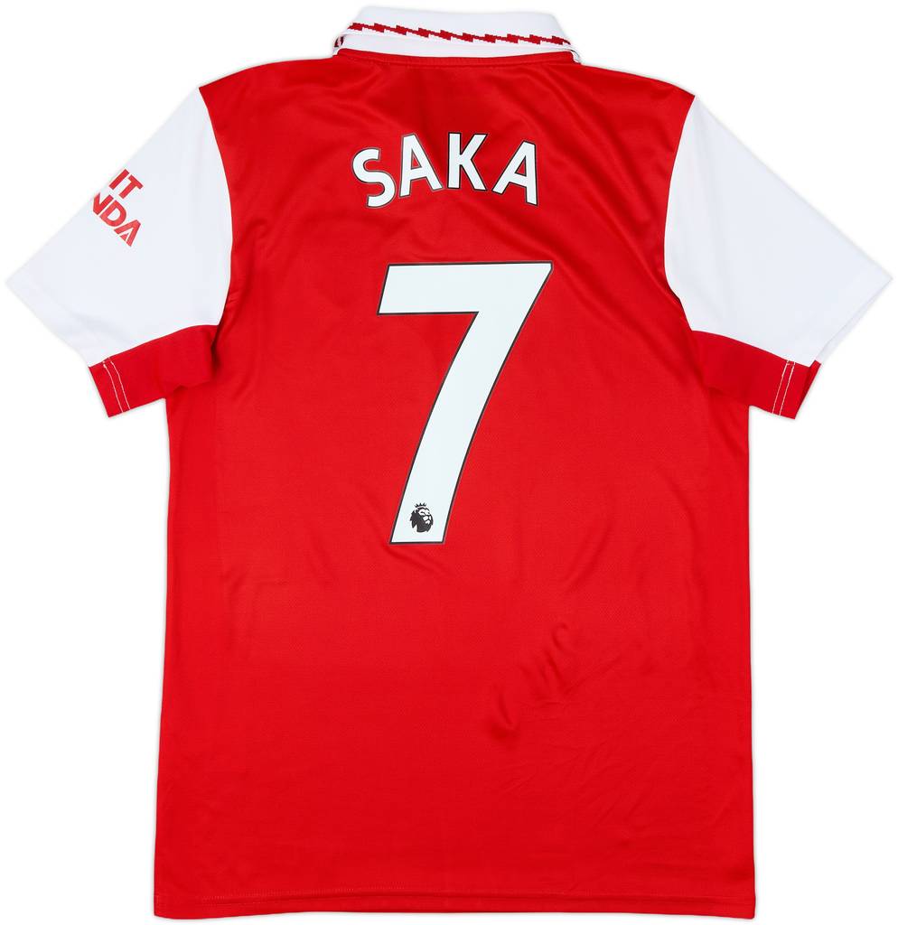 2022-23 Arsenal Home Shirt Saka #7 - 9/10 - (S)