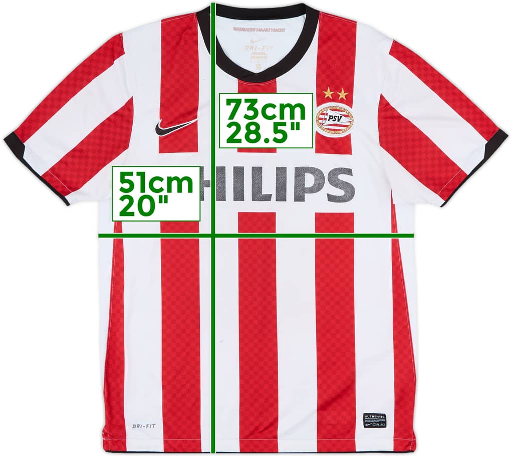 2010-11 PSV Home Shirt - 4/10 - (M)