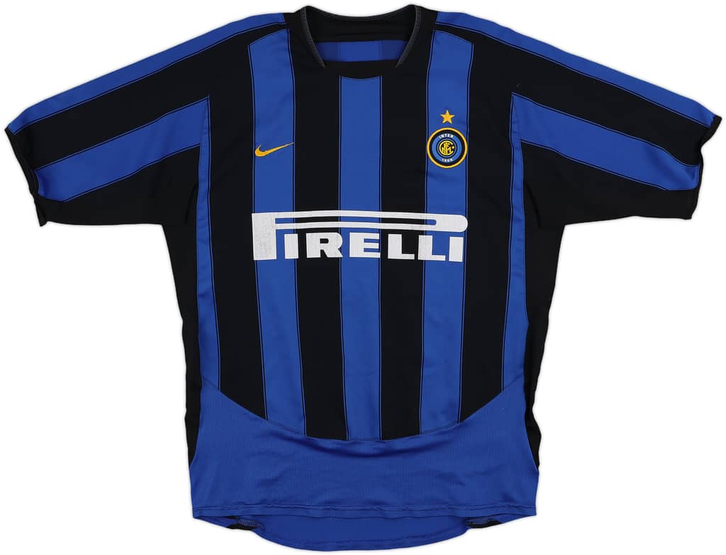 2003-04 Inter Milan Home Shirt J.Zanetti #4 - 6/10 - (L)