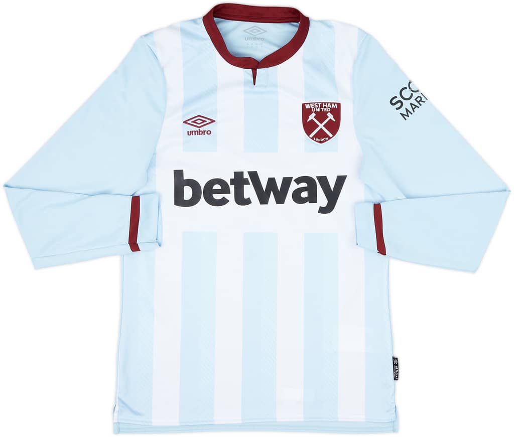 2021-22 West Ham Away L/S Shirt Bowen #20 - 9/10 - (S)