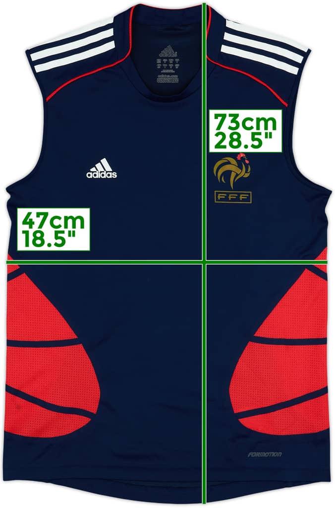 2008-09 France adidas Training Vest - 9/10 - (S)