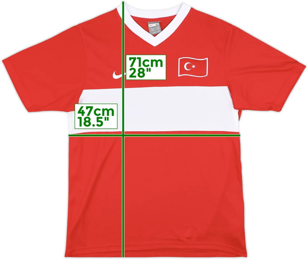 2008-10 Turkey Basic Home Shirt - 8/10 - (M)