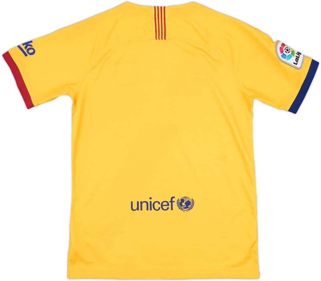 2019-20 Barcelona Away Shirt - 8/10 - (XL.Boys)