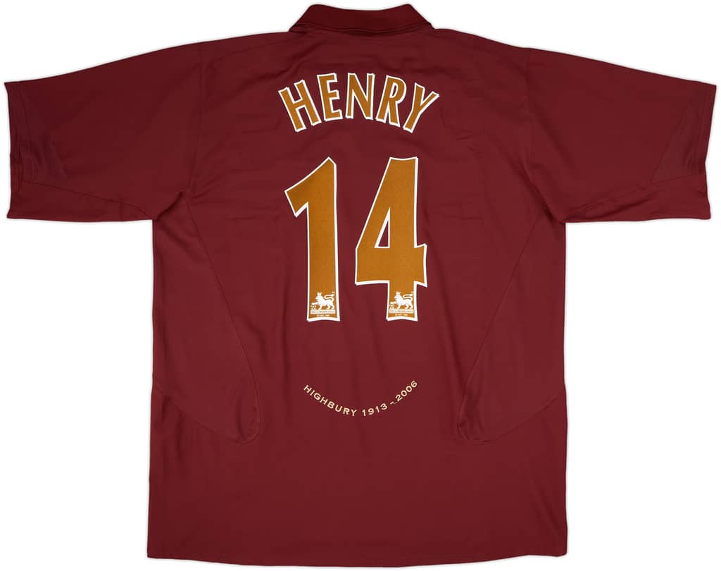 2005-06 Arsenal Home Shirt Henry #14 - 10/10 - (XXL)