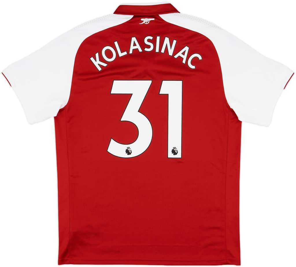 2017-18 Arsenal Home Shirt Kolasinac #31 - 9/10 - (L)