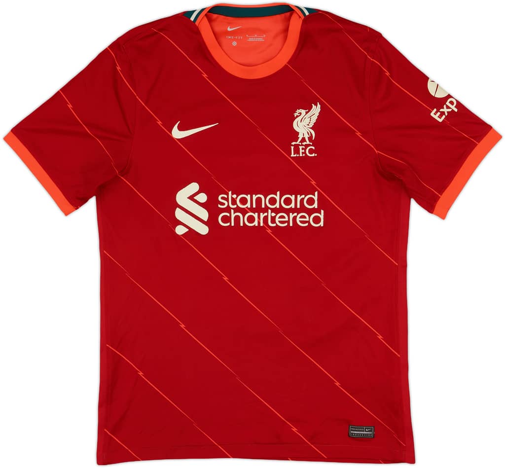 2021-22 Liverpool Home Shirt M.Salah #11 - 6/10 - (M)