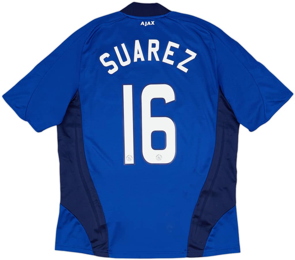 2008-09 Ajax Player Issue Signed Away Shirt Suarez #16 - 7/10 - (L)