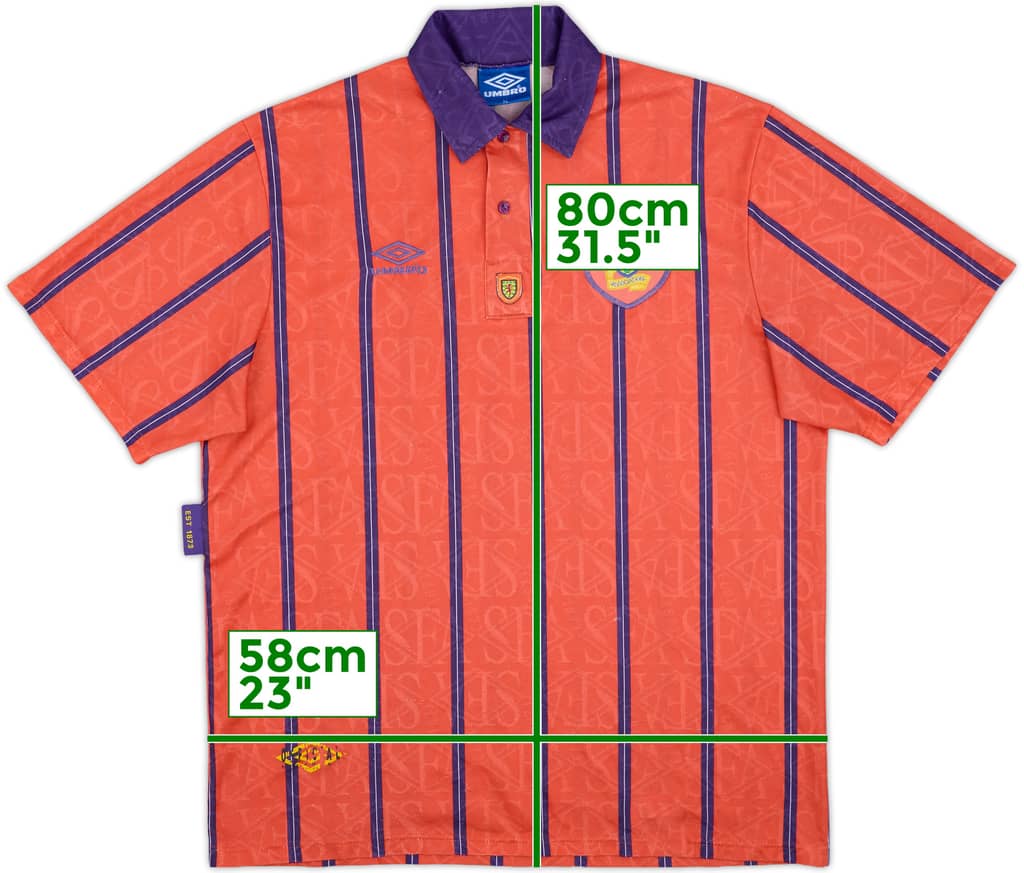 1993-95 Scotland Away Shirt - 7/10 - (XL)