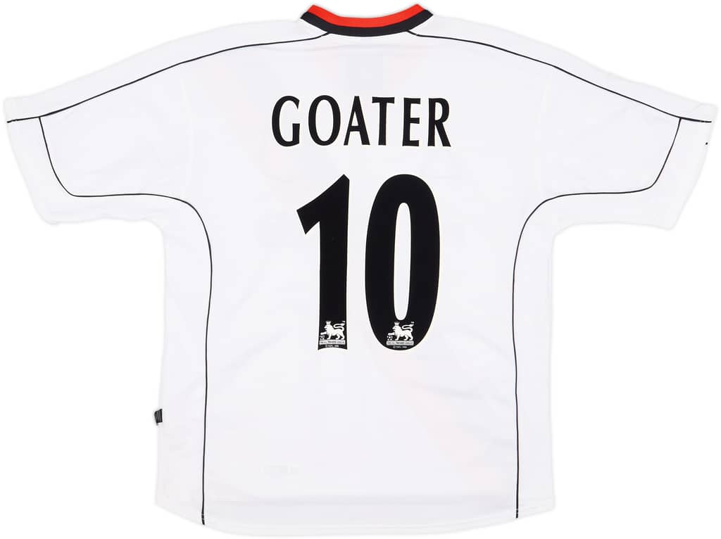 2002-03 Manchester City Away Shirt Goater #10 - 8/10 - (M)