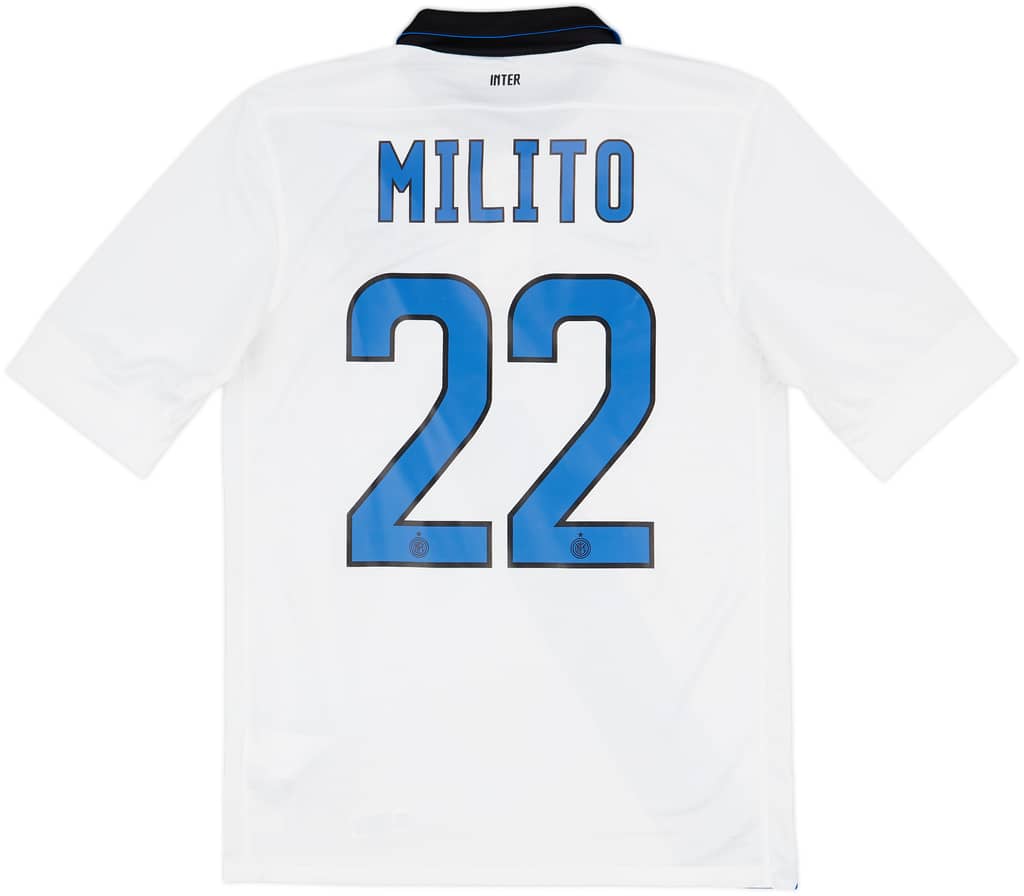 2011-12 Inter Milan Away Shirt Milito #22 - 9/10 - (S)
