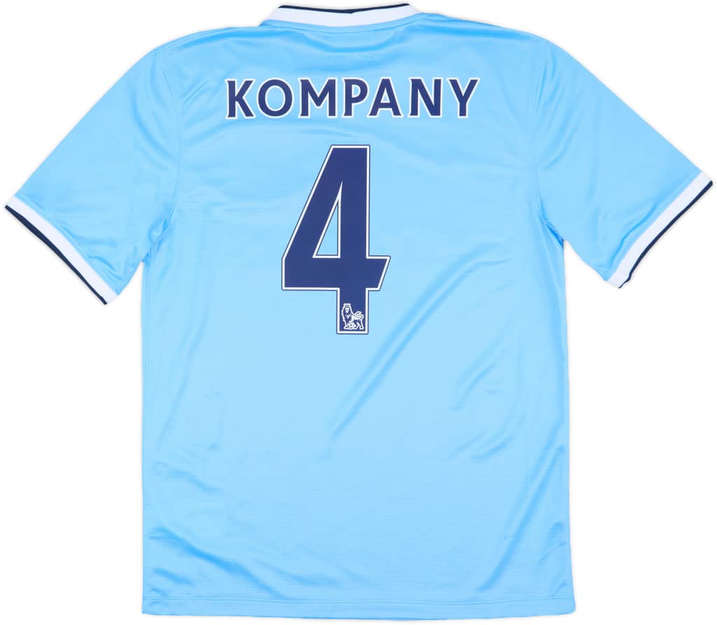 2013-14 Manchester City Home Shirt Kompany #4 - 9/10 - (M)