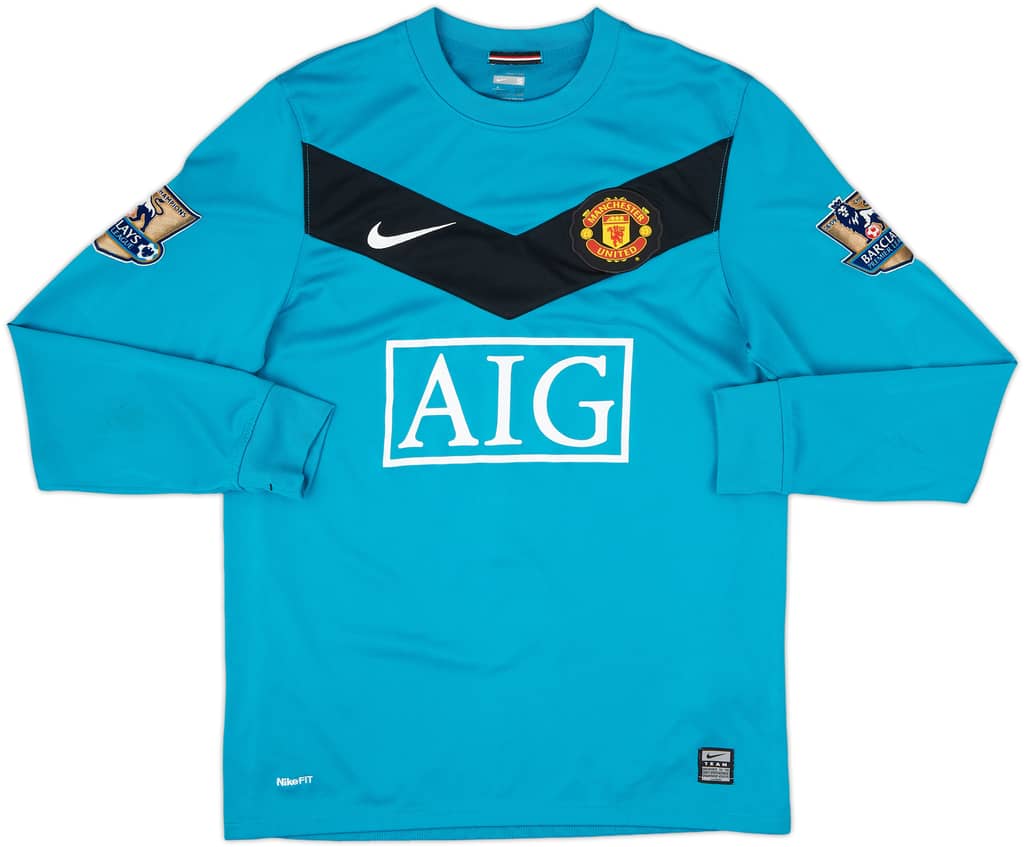 2009-10 Manchester United GK Shirt Van Der Sar #1 - 6/10 - (S)