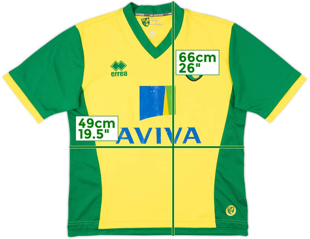 2013-14 Norwich Home Shirt - 6/10 - (S)