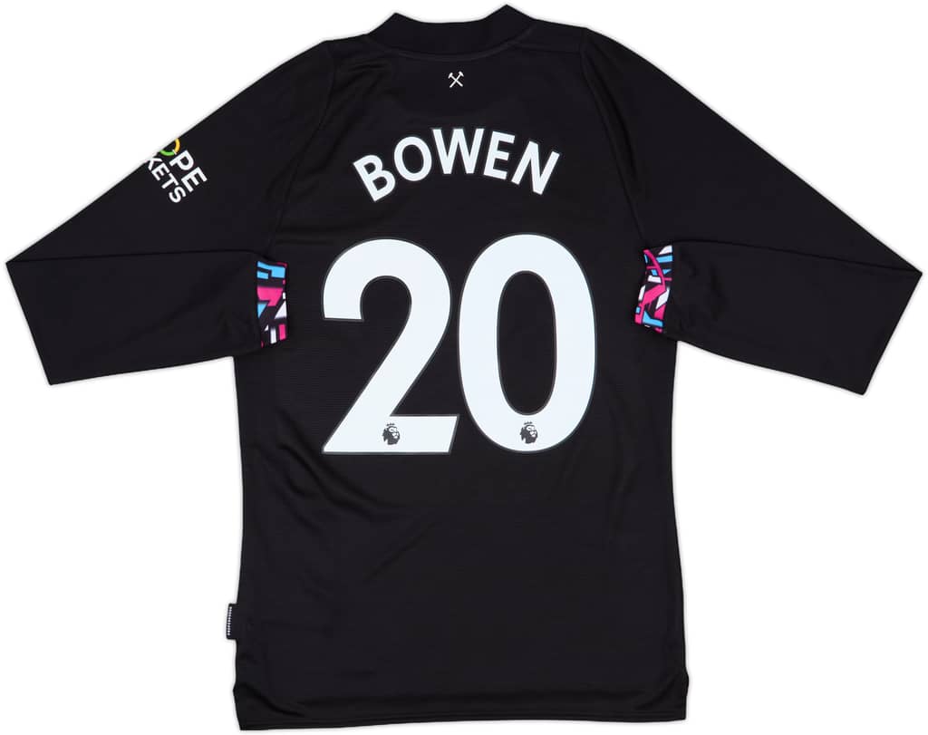 2022-23 West Ham United Away L/S Shirt Bowen #20 - 8/10 - (S)
