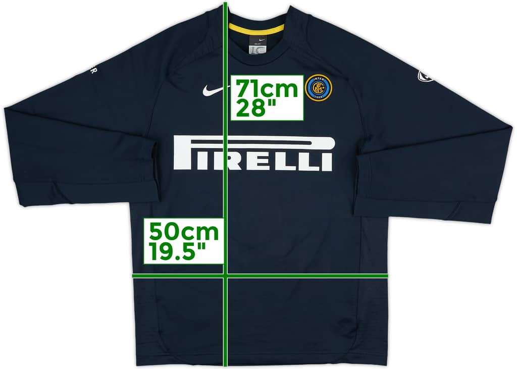2005-06 Inter Milan Nike Sweat Top - 8/10 - (S)