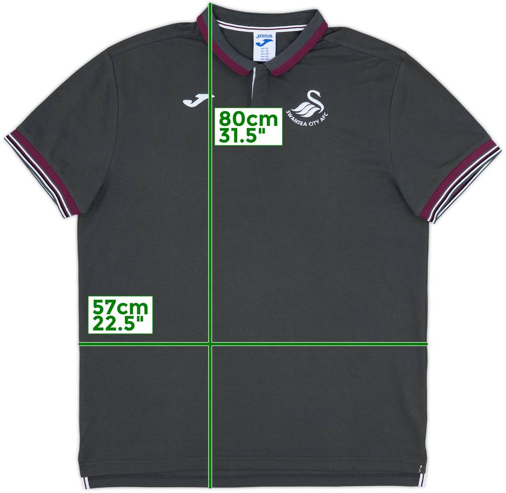 2018-19 Swansea City Joma Polo Shirt - 9/10 - (XL)