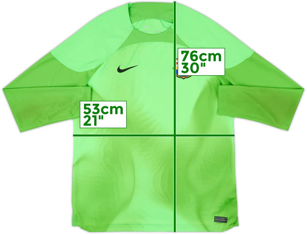 2022-23 Barcelona GK Shirt - 8/10 - (L)