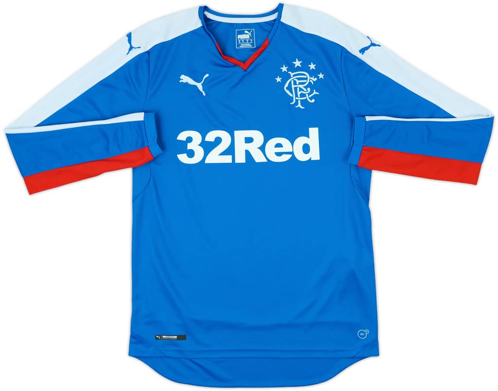 2015-16 Rangers Home L/S Shirt - 10/10 - (S)
