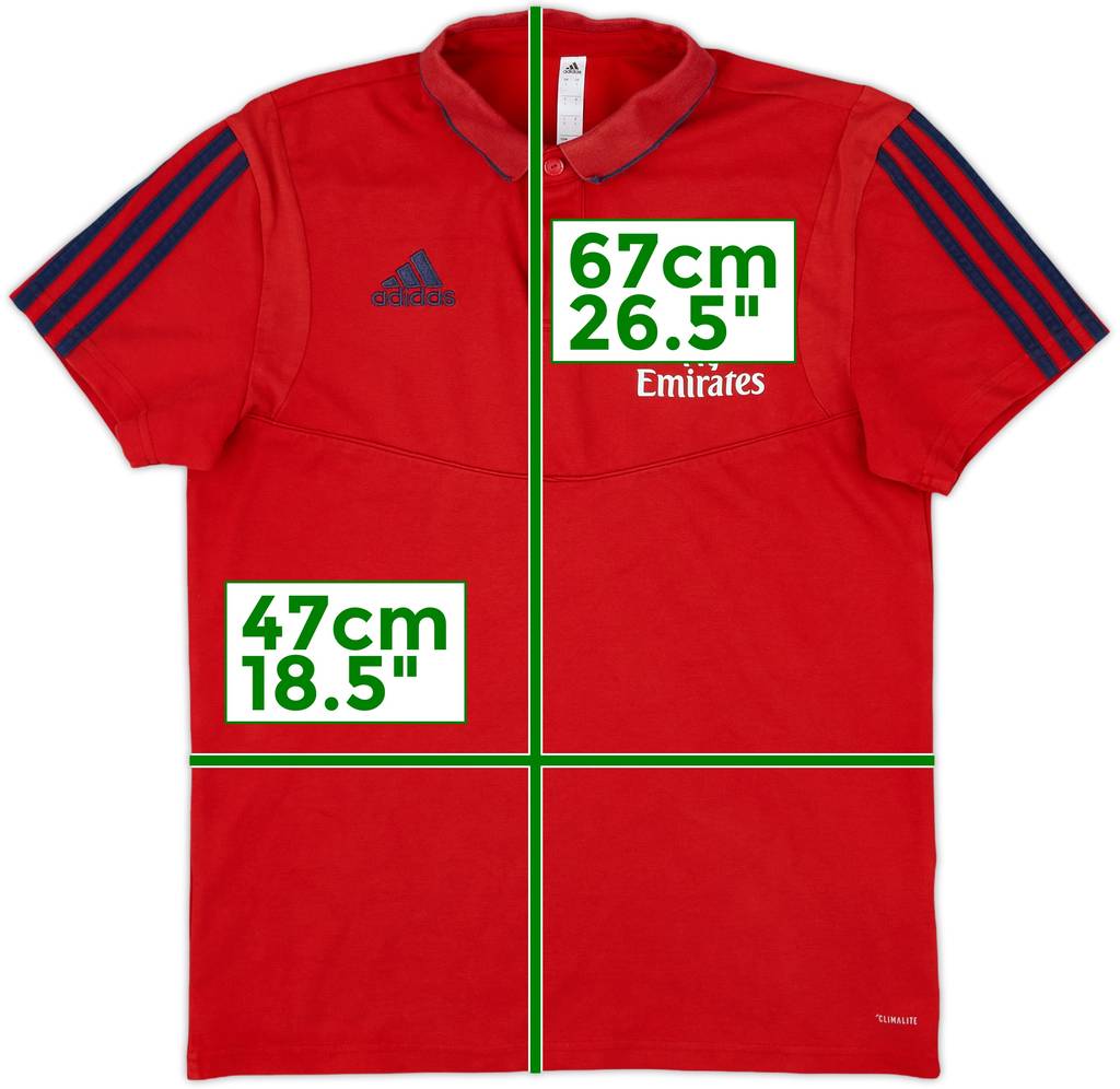 2019-20 Arsenal adidas Polo Shirt - 8/10 - (S)