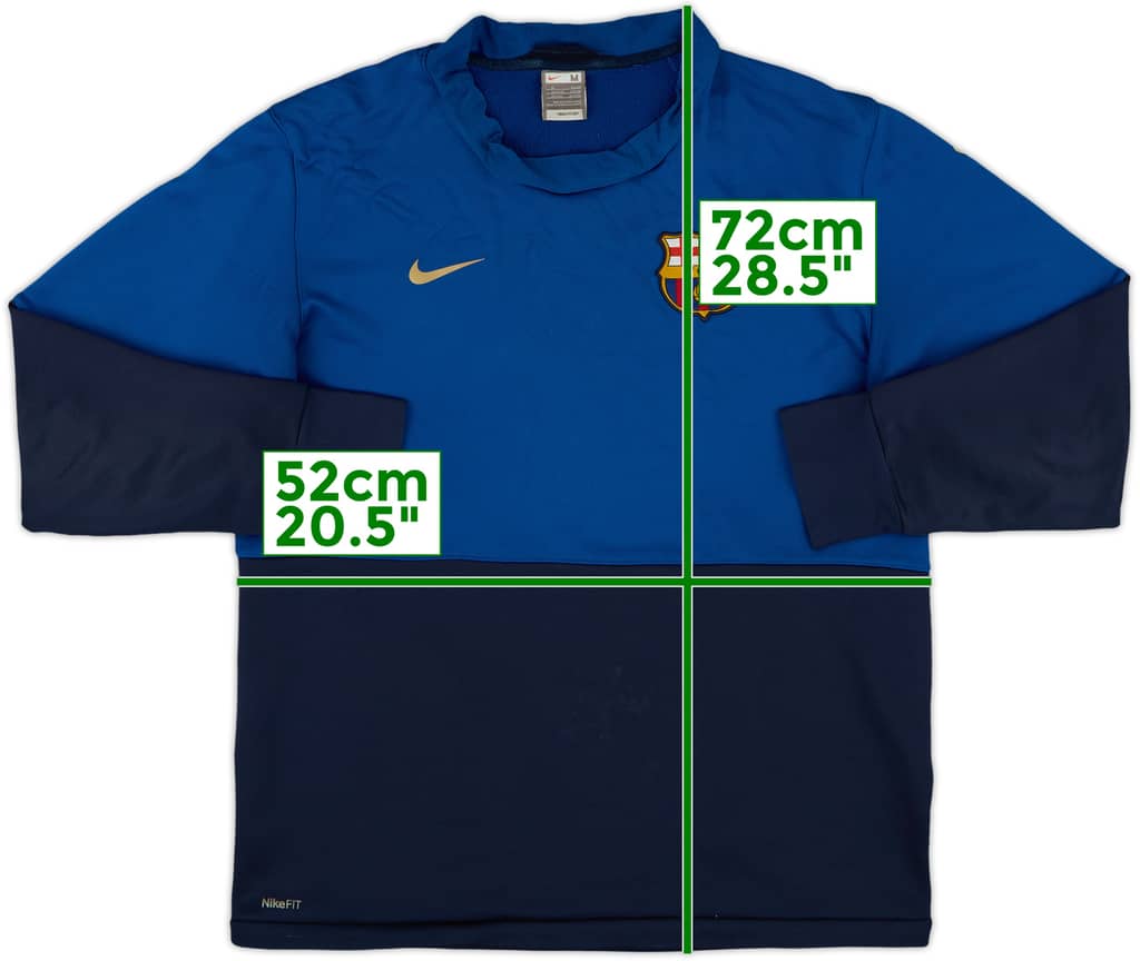 2009-10 Barcelona Nike Sweat Top - 6/10 - (M)