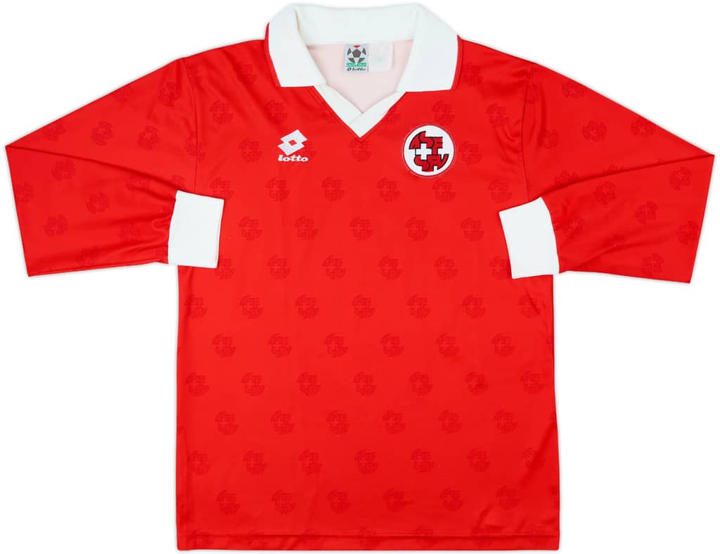 1994-96 Switzerland Home L/S Shirt - 9/10 - (L)