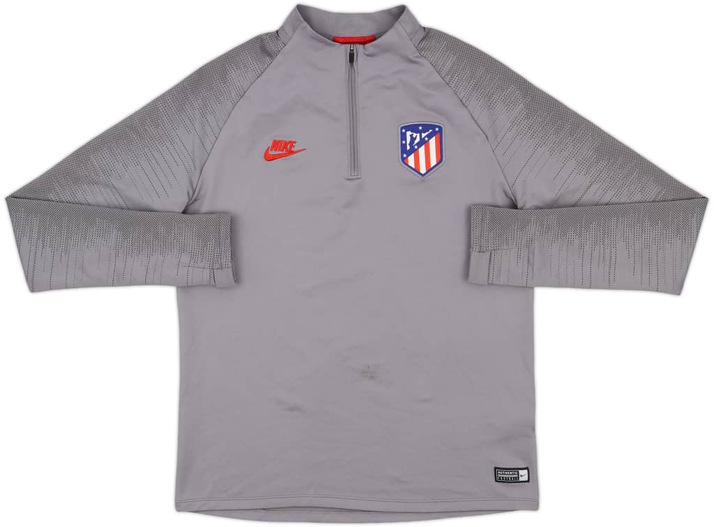 2019-20 Atletico Madrid Nike 1/4 Zip Training Top - 8/10 - (XL.Boys)