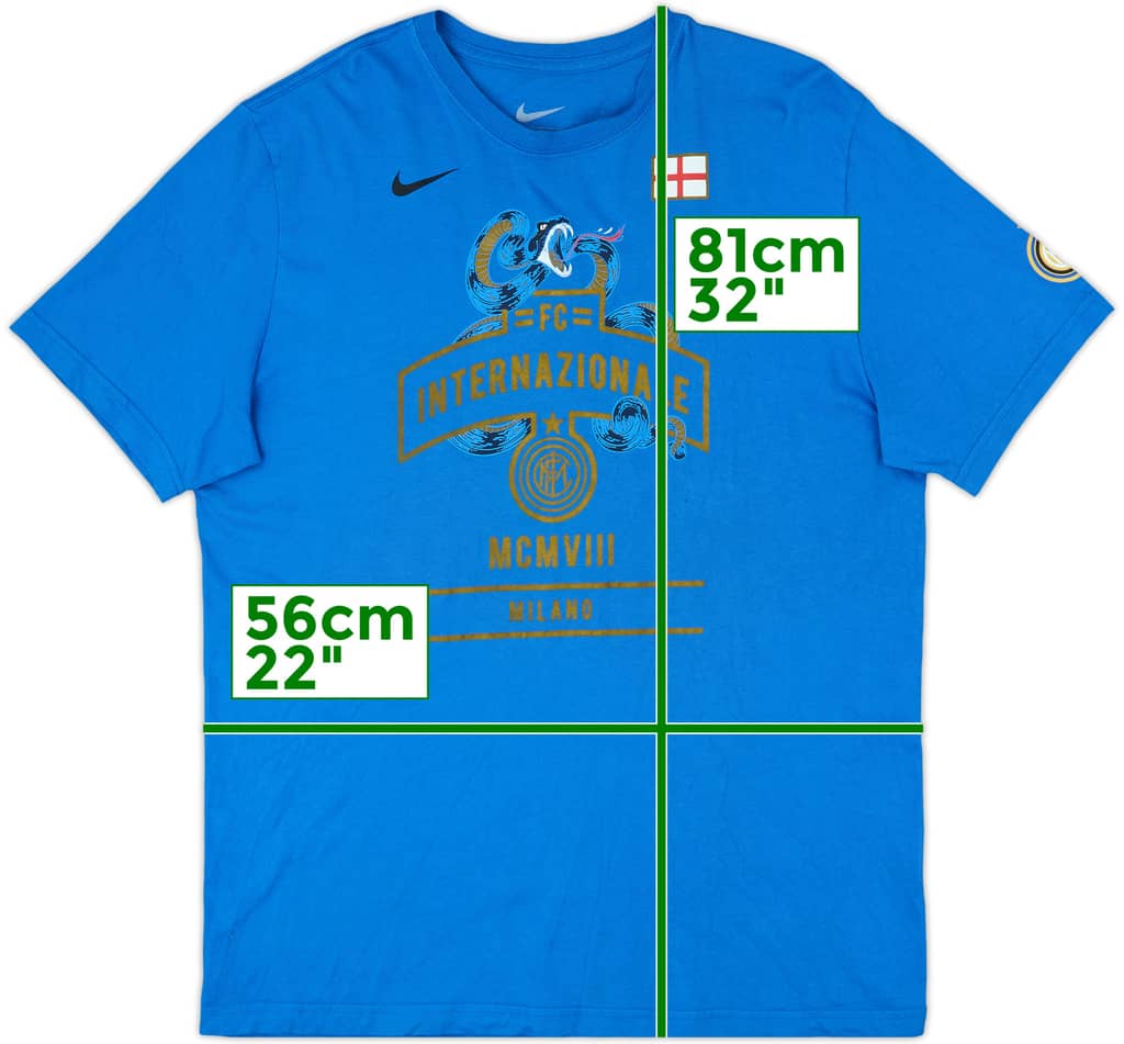 2011-12 Inter Milan Nike Graphic Tee - 7/10 - (XL)