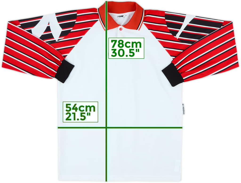 1990s Diadora Template L/S Shirt - 8/10 - (L)