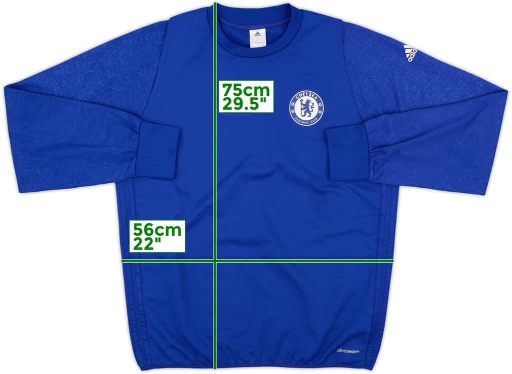 2016-17 Chelsea adidas Sweat Top - 8/10 - (L)