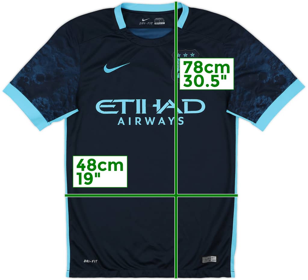 2015-16 Manchester City Away Shirt - 5/10 - (S)