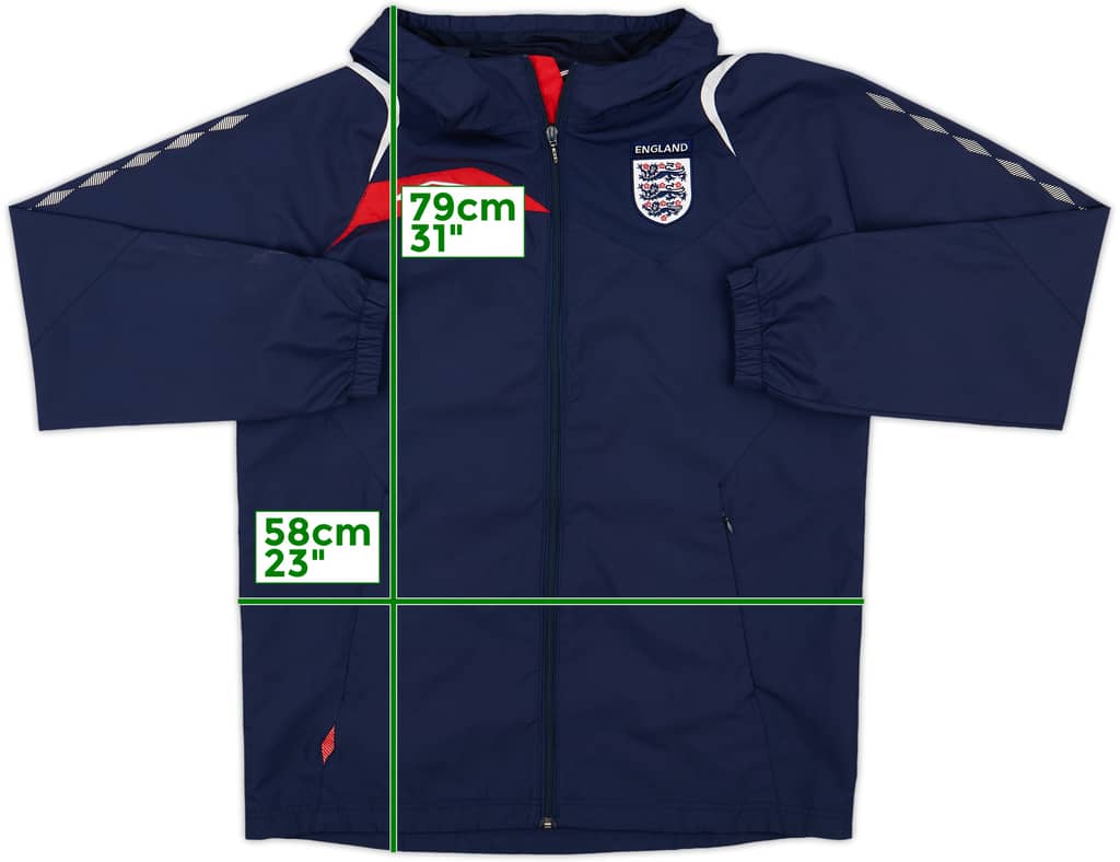 2007-09 England Umbro Hooded Rain Jacket - 8/10 - (L)