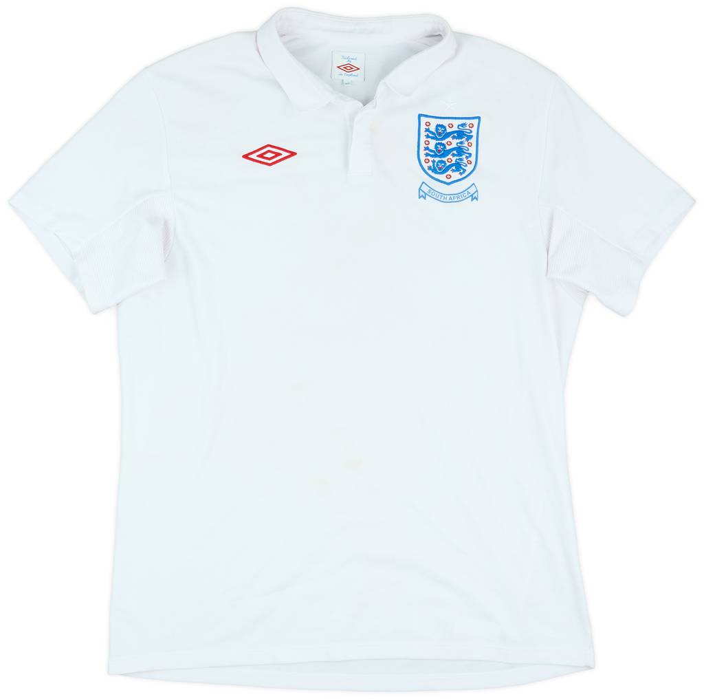 2009-10 England 'South Africa' Home Shirt - 5/10 - (L)