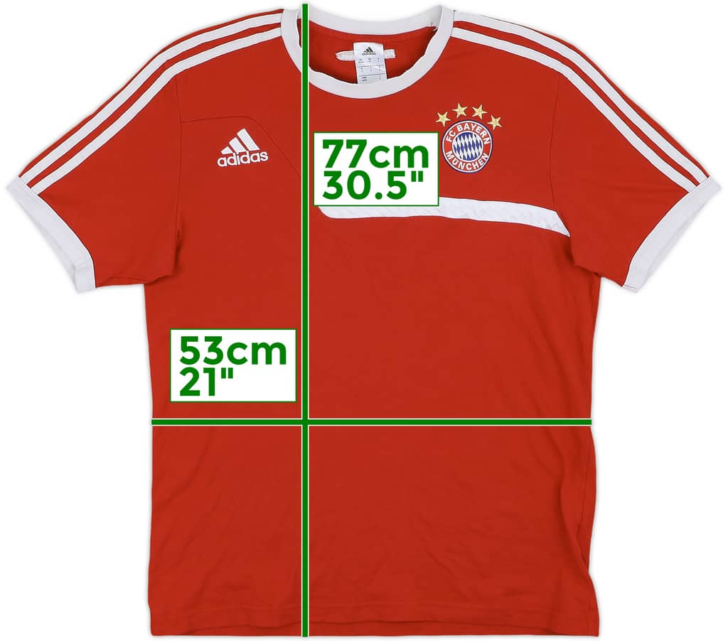 2013-14 Bayern Munich adidas Cotton Tee - 8/10 - (M/L)