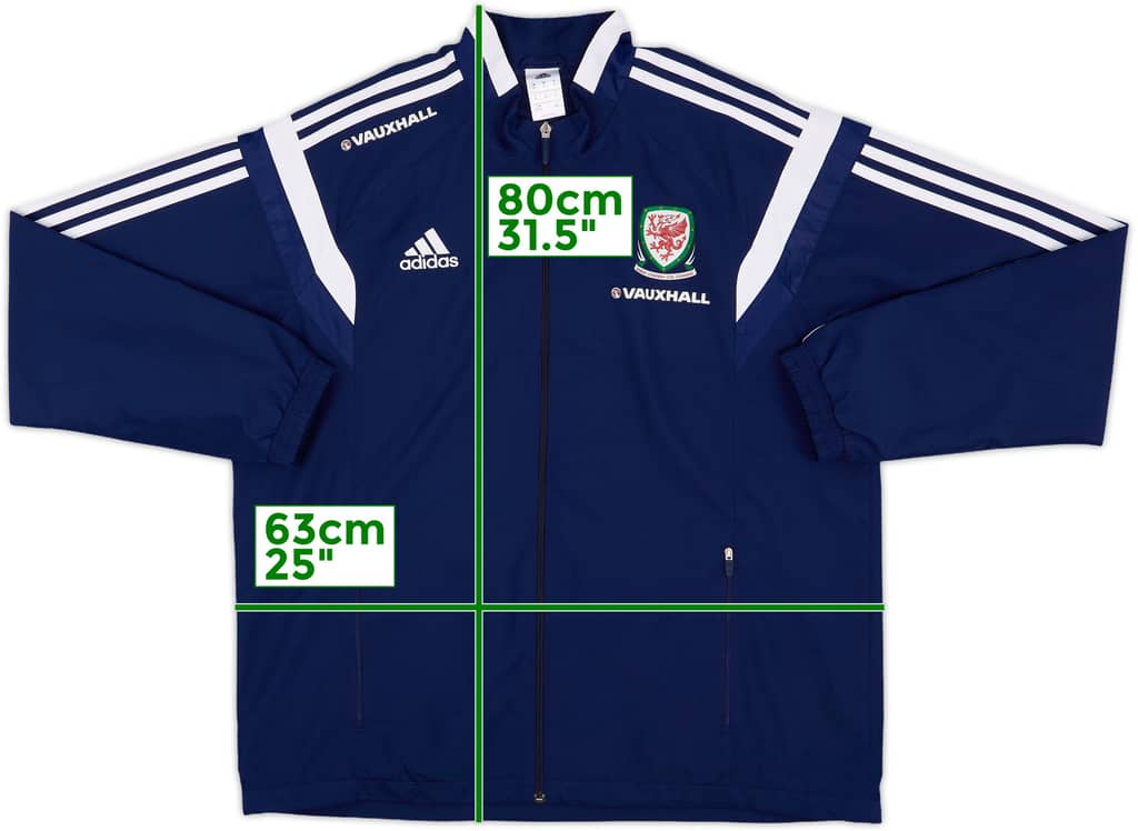 2013-14 Wales adidas Track Jacket - 8/10 - (XL)