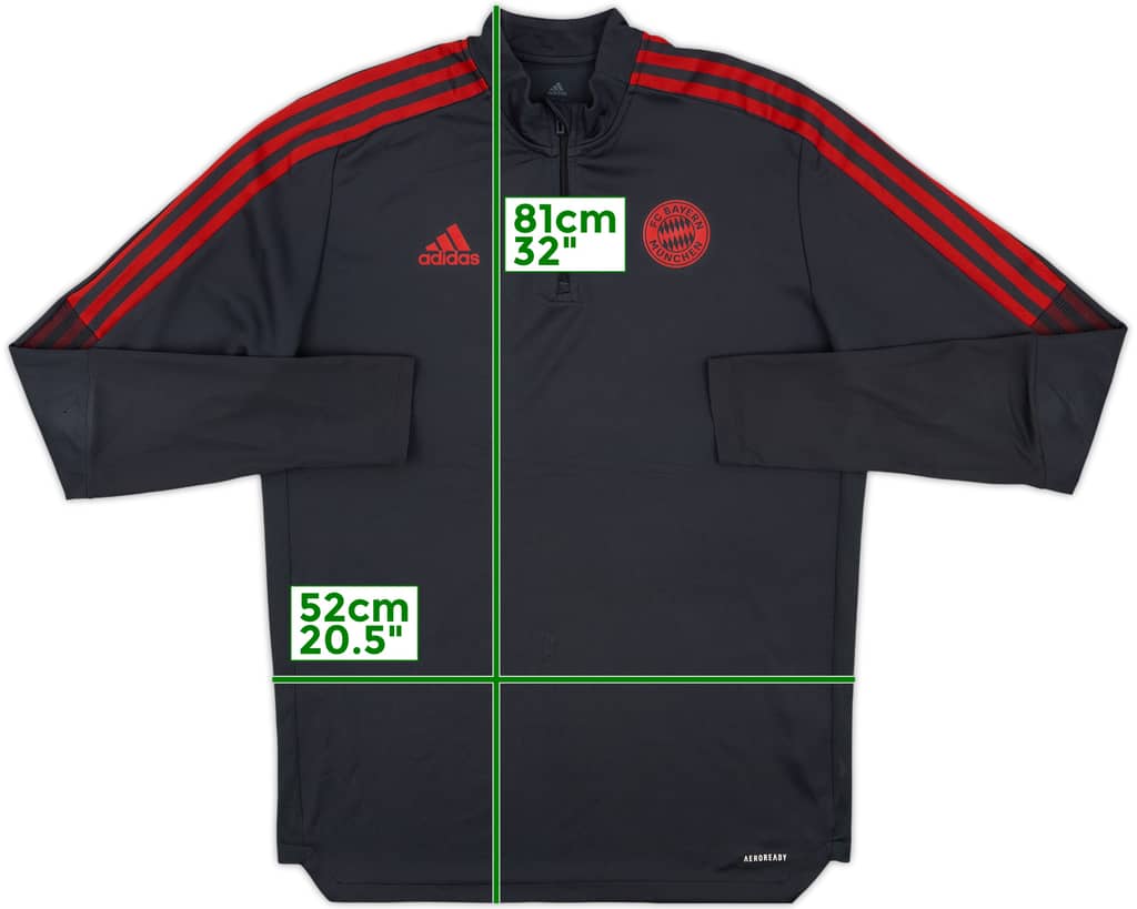 2021-22 Bayern Munich adidas 1/4 Zip Training Top - 8/10 - (L)