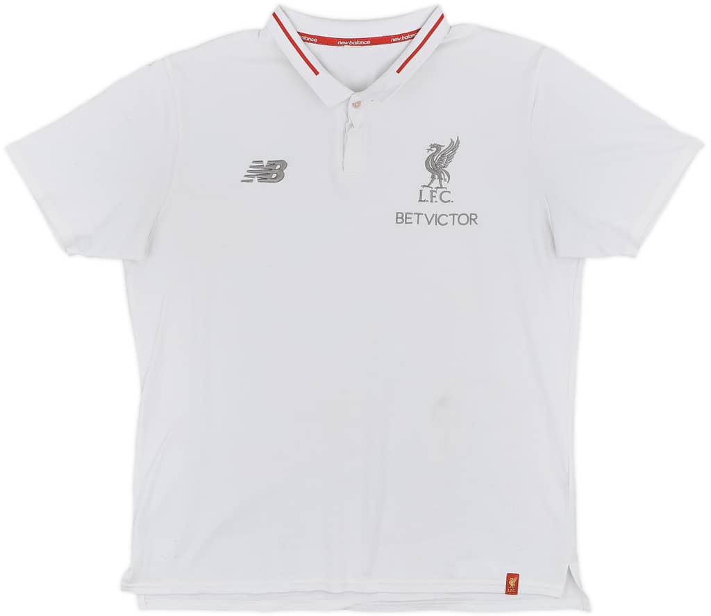 2018-19 Liverpool New Balance Polo Shirt - 6/10 - (L)