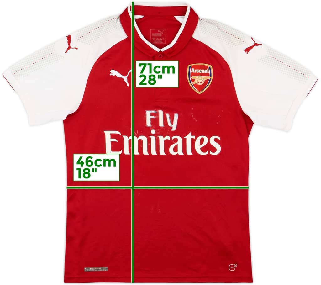2017-18 Arsenal Home Shirt - 4/10 - (S)