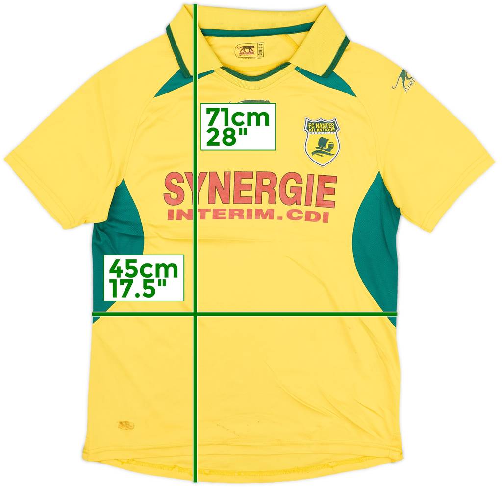 2007-08 Nantes Home Shirt - 6/10 - (XL.Boys)