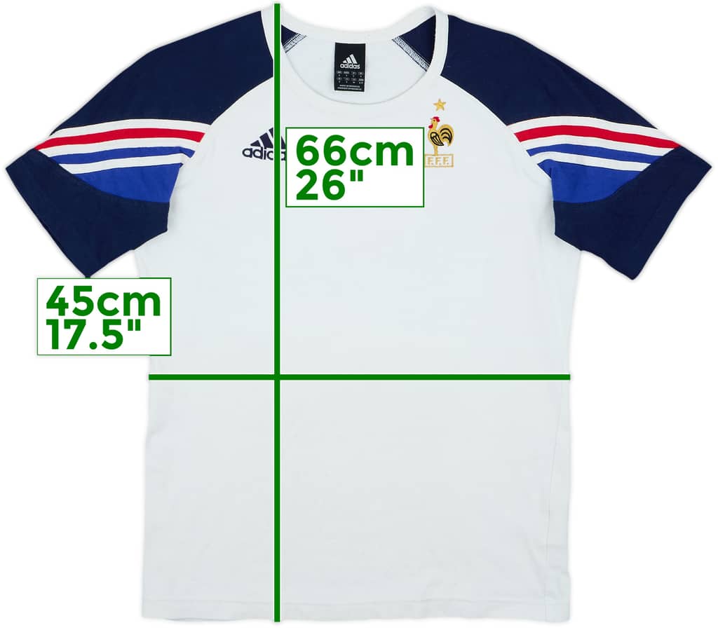 2005-06 France adidas Camiseta de Algodón - 5/10 - (S)