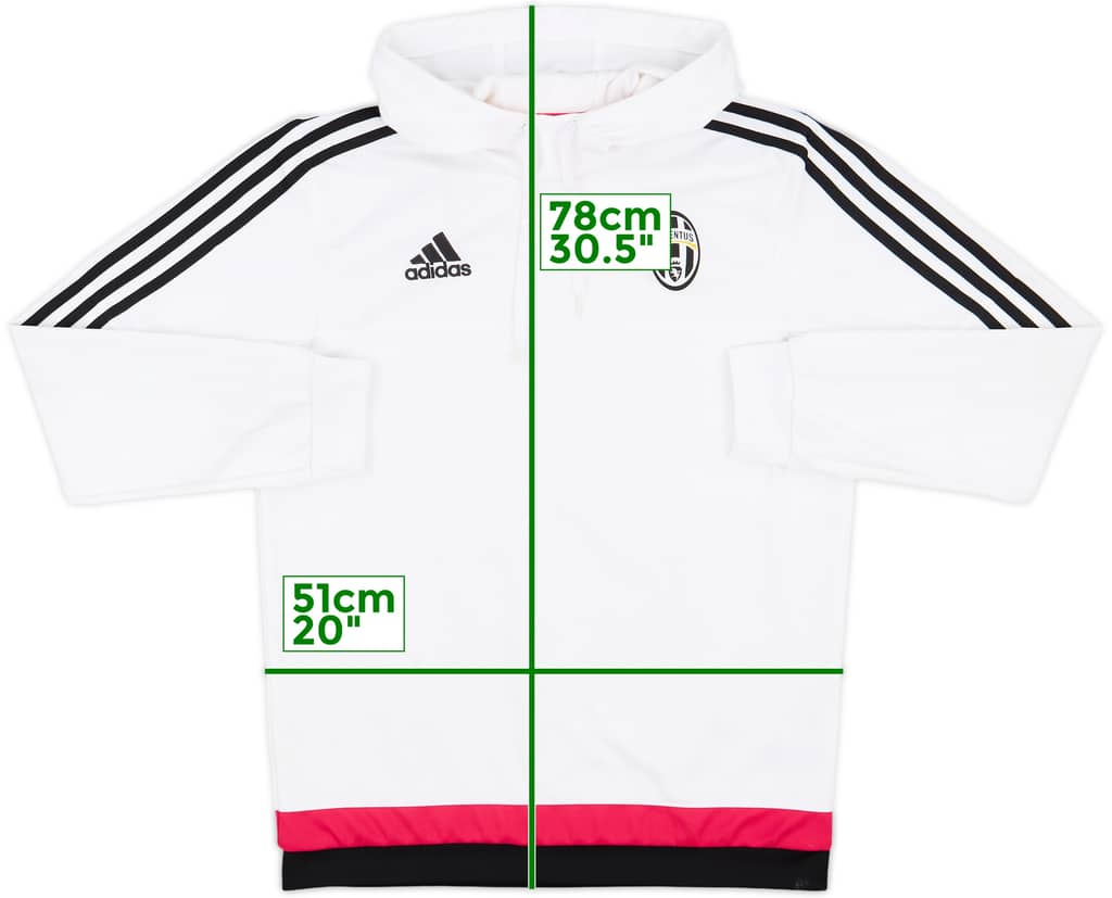 2015-16 Juventus adidas Hooded Top - 8/10 - (M)