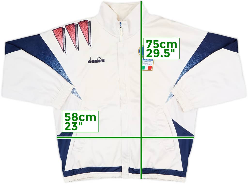 diadora 1992イタリア代表 ジャケット 1992 Italy Diadora Track Jacket - 5/10 - (XL)