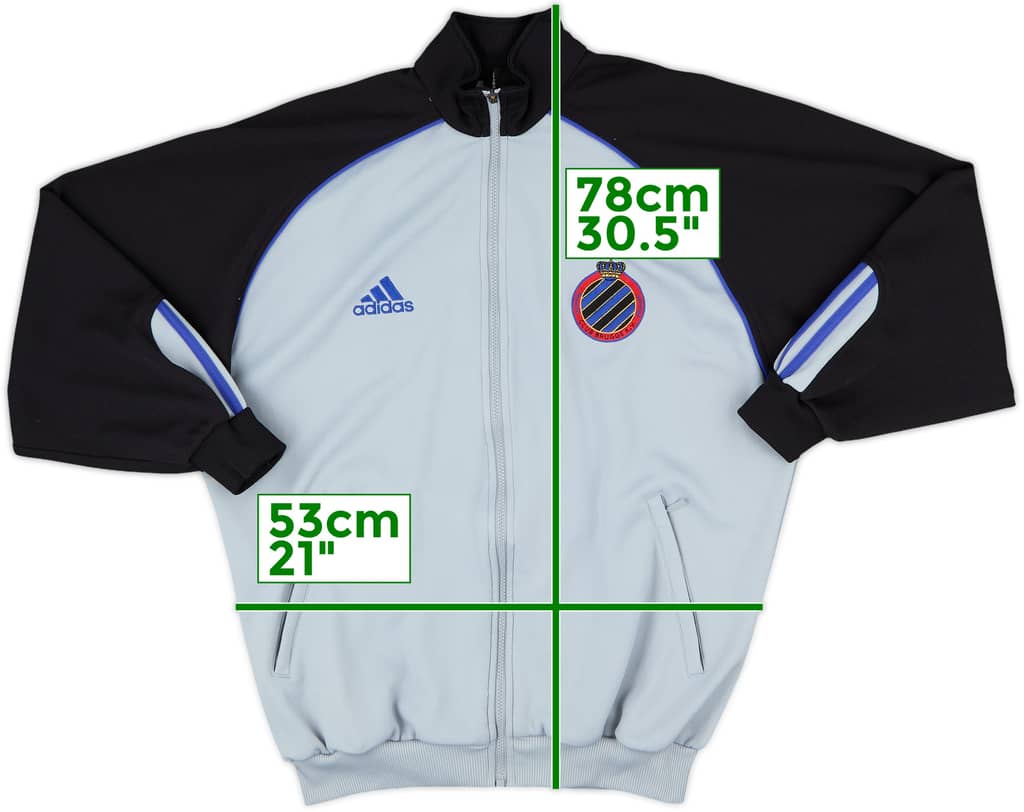 2003-04 Club Brugge adidas Track Jacket - 9/10 - (L)