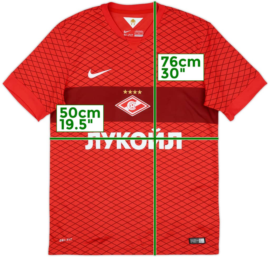 2014-15 Spartak Moscow Home Shirt - 8/10 - (M)