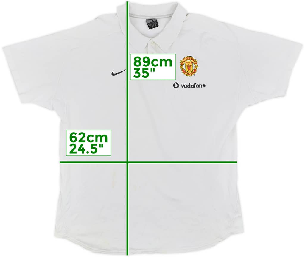 2004-05 Manchester United Nike Polo Shirt - 5/10 - (L)