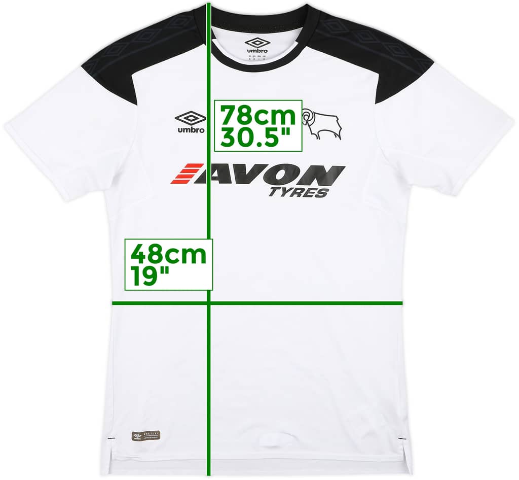 2017-18 Derby County Home Shirt - 6/10 - (M)
