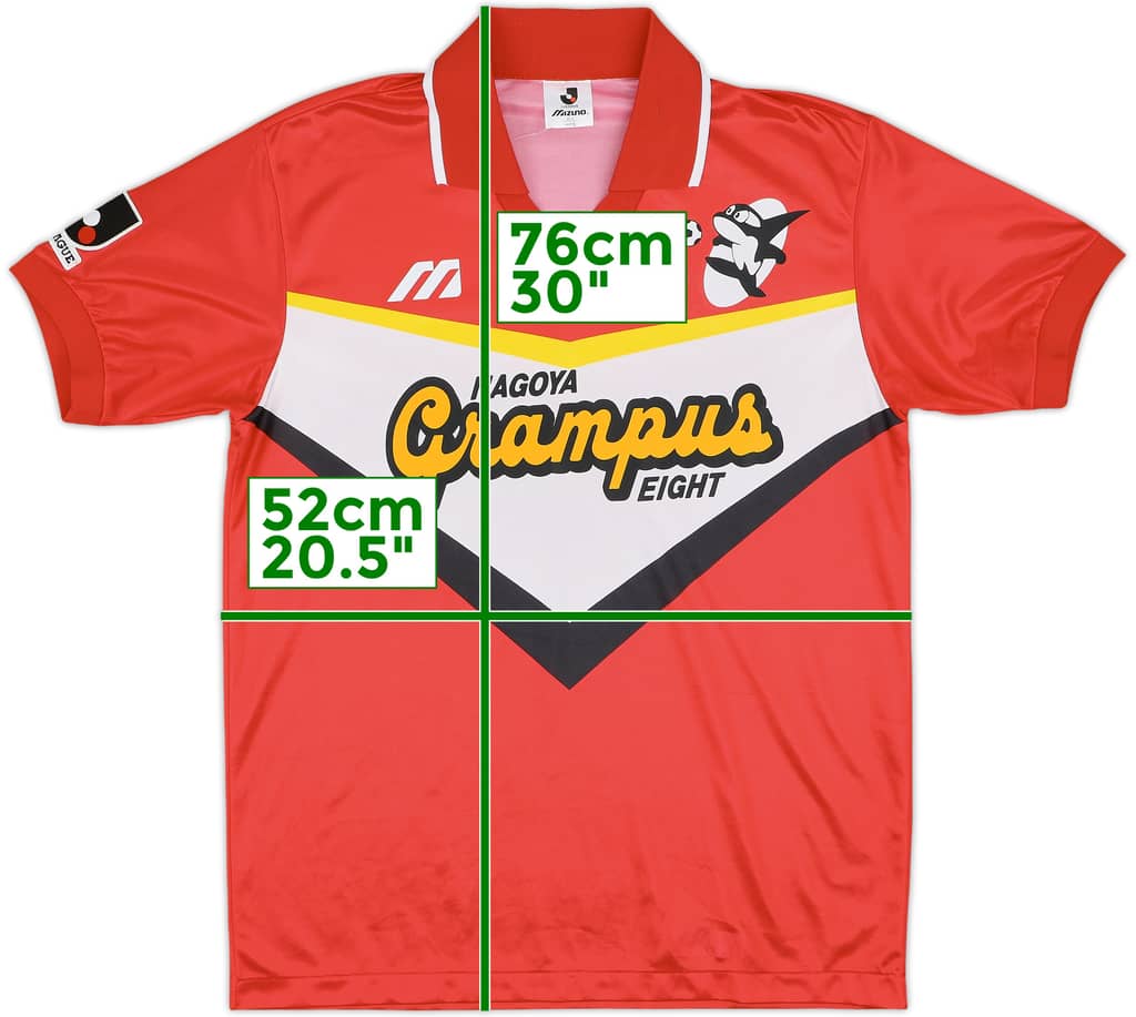 1993 Nagoya Grampus Eight Home Shirt - 9/10 - (L)